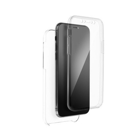 iPhone 13 Pro Max (6,7") átlátszó elő + hátlapi PC + TPU tok 360°