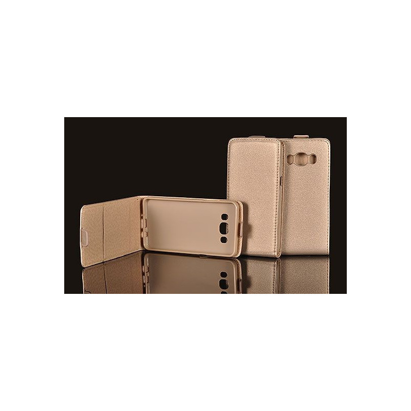 Asus Zenfone 2 ZE551ML arany szilikon keretes vékony flip tok Asus Zenfone 2 ZE551ML arany szilikon keretes vékony flip tok