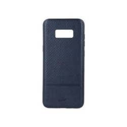 Beeyo Premium Huawei Y5 2018 / Honor 7S sötétkék műbőr bevonatos szilikon tok