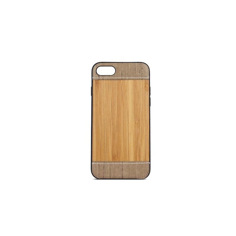 Beeyo Wooden Samsung J330 Galaxy J3 2017 EU fa & bőr hátlap tok Beeyo Wooden Samsung J330 Galaxy J3 2017 EU fa & bőr hátlap tok