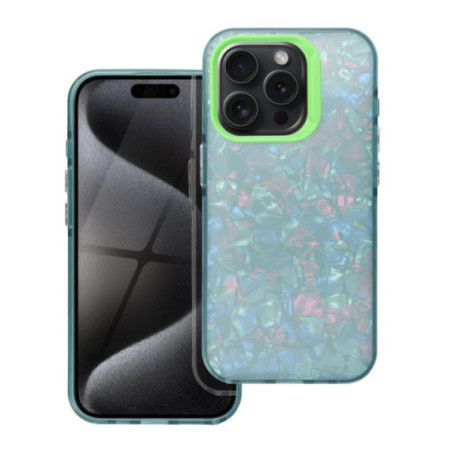 iPhone 16 Pro (6.3") hátlap tok, kemény tok, TPU / PC tok, zöld, Tutti Frutti