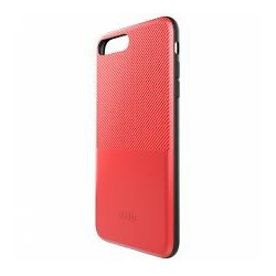 iPhone 6S Plus (5,5") hátlap tok, műanyag tok, bankkártya tartós, carbon prémium, piros, Dotfes G02