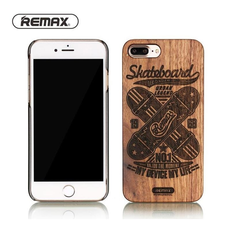 iPhone 7 Plus / 8 Plus (5,5") hátlap tok, fa, Skateboard mintás, Remax RM-1639 iPhone 7 Plus / 8 Plus (5,5") hátlap tok, fa, Skateboard mintás, Remax RM-1639