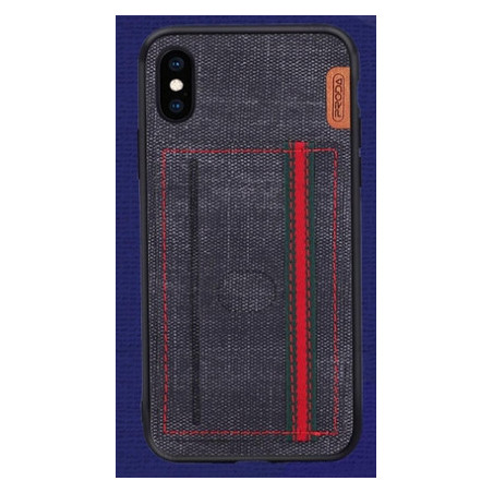 iPhone X / XS (5,8") hátlap tok, bankkártya tartós, fekete, Remax Proda Carter