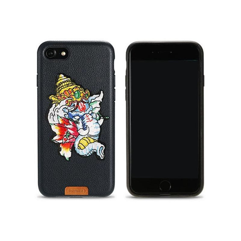 iPhone X / XS (5,8") hátlap tok, Ganesha mintás, fekete, Remax RM-1636 iPhone X / XS (5,8") hátlap tok, Ganesha mintás, fekete, Remax RM-1636