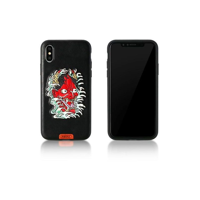 iPhone X / XS (5,8") hátlap tok, Prajna mintás, fekete, Remax RM-1636 iPhone X / XS (5,8") hátlap tok, Prajna mintás, fekete, Remax RM-1636
