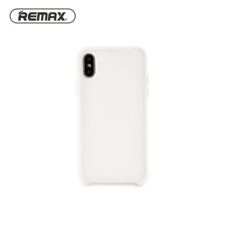 iPhone X / XS (5,8") szilikon tok, hátlap tok, fehér, matt, Remax RM-1613
