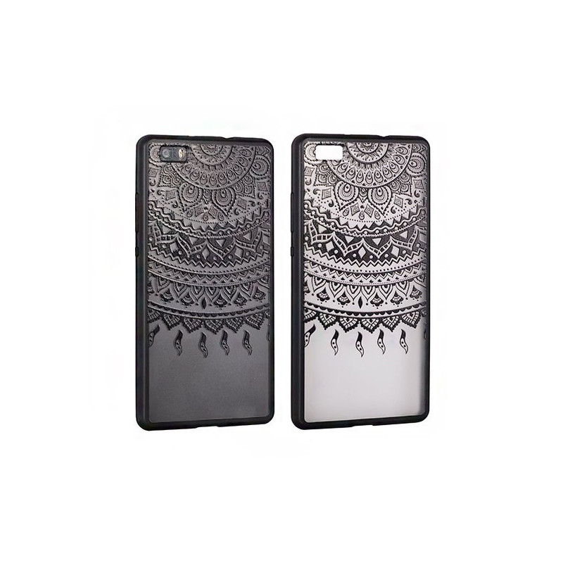 Lace Samsung G955 Galaxy S8 Plus fekete mandala mintás hátlaptok Lace Samsung G955 Galaxy S8 Plus fekete mandala mintás hátlaptok