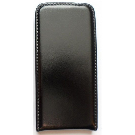 LG F5 P875 fekete műbőr 4 ponton záródó keretes Vertical slim flip tok