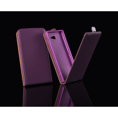 LG F70 D315 lila szilikon keretes vékony flip tok