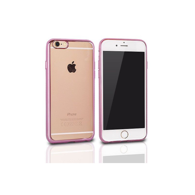 LG K10 szilikon tok, átlátszó / rózsaszín, színes keretes LG K10 szilikon tok, átlátszó / rózsaszín, színes keretes