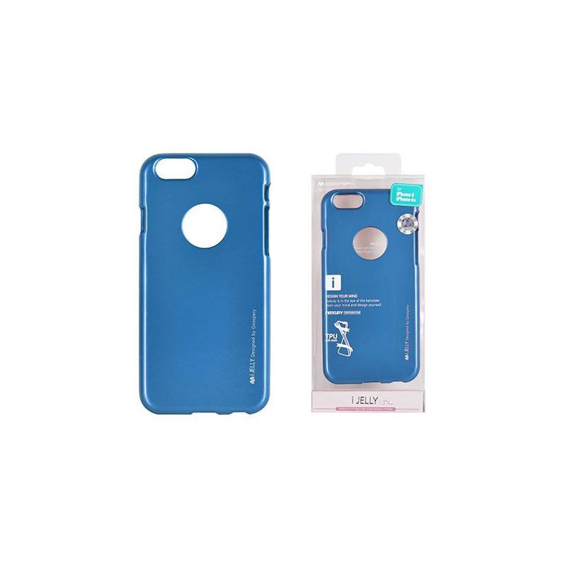 Mercury i-Jelly Metal iPhone 6 6S Plus (5,5") kék szilikon tok Mercury i-Jelly Metal iPhone 6 6S Plus (5,5") kék szilikon tok