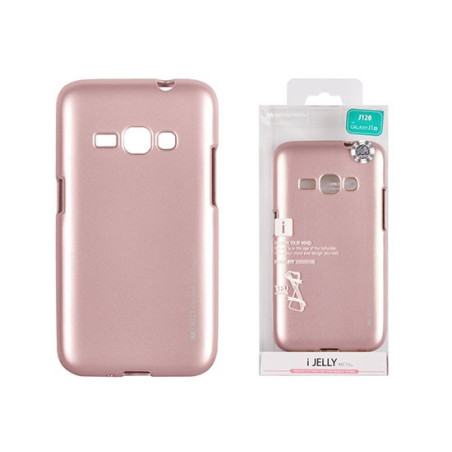 Mercury i-Jelly Metal Samsung J120 Galaxy J1 2016 rose gold szilikon tok