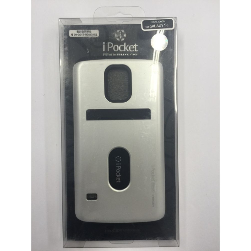 Mercury iPocket Samsung G900 Galaxy S5 ezüst hátlap tok Mercury iPocket Samsung G900 Galaxy S5 ezüst hátlap tok