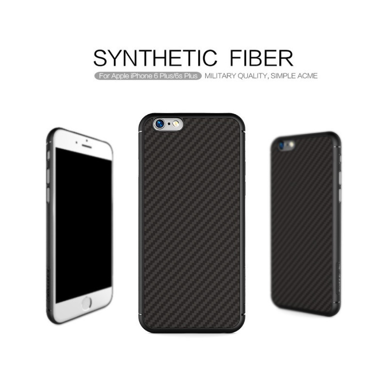 Nillkin Synthetic Fiber iPhone 6 6S Plus (5,5") fekete carbon prémium hátlap tok Nillkin Synthetic Fiber iPhone 6 6S Plus (5,5") fekete carbon prémium hátlap tok