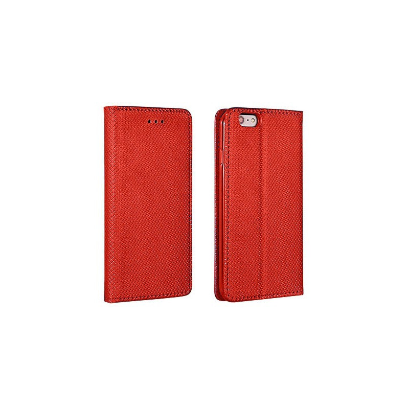 Nokia 6 telefon tok, könyvtok, oldalra nyíló tok, mágnesesen záródó, piros Nokia 6 telefon tok, könyvtok, oldalra nyíló tok, mágnesesen záródó, piros