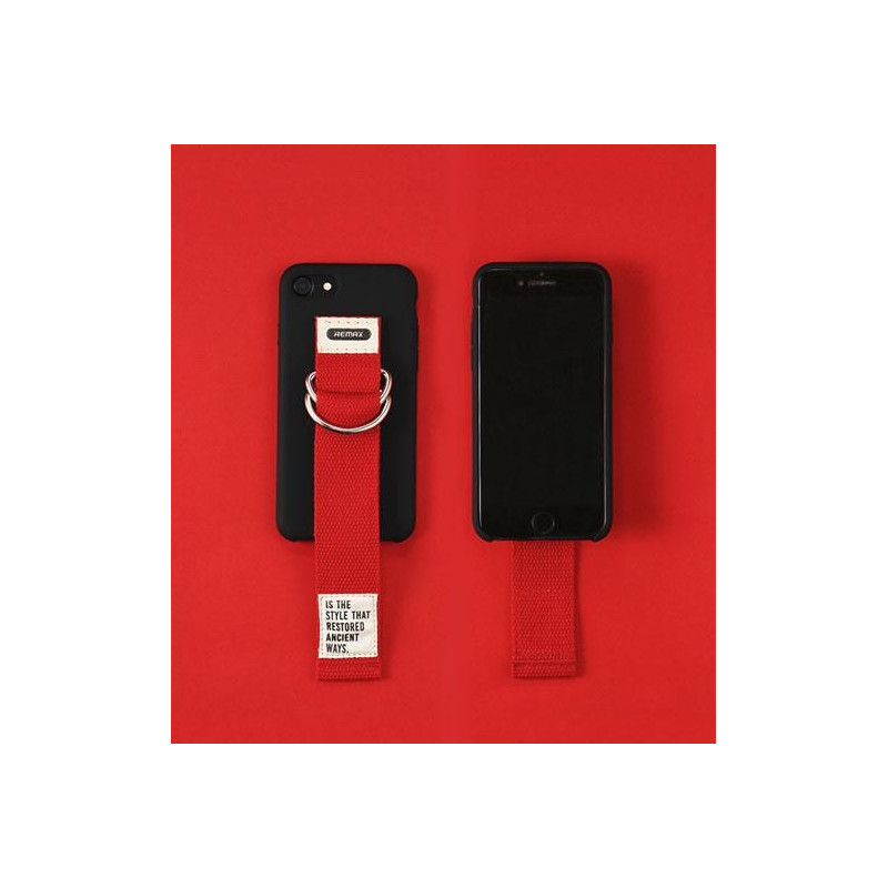 Remax RM-1643 iPhone X XS (5,8") fekete szilikon tok szíjjal Remax RM-1643 iPhone X XS (5,8") fekete szilikon tok szíjjal