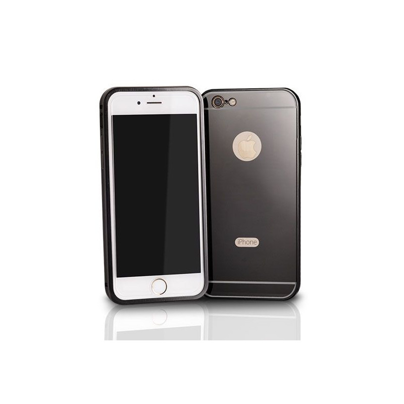 Samsung G920 Galaxy S6 fekete alumínium bumper tükrös hátlaptok Samsung G920 Galaxy S6 fekete alumínium bumper tükrös hátlaptok