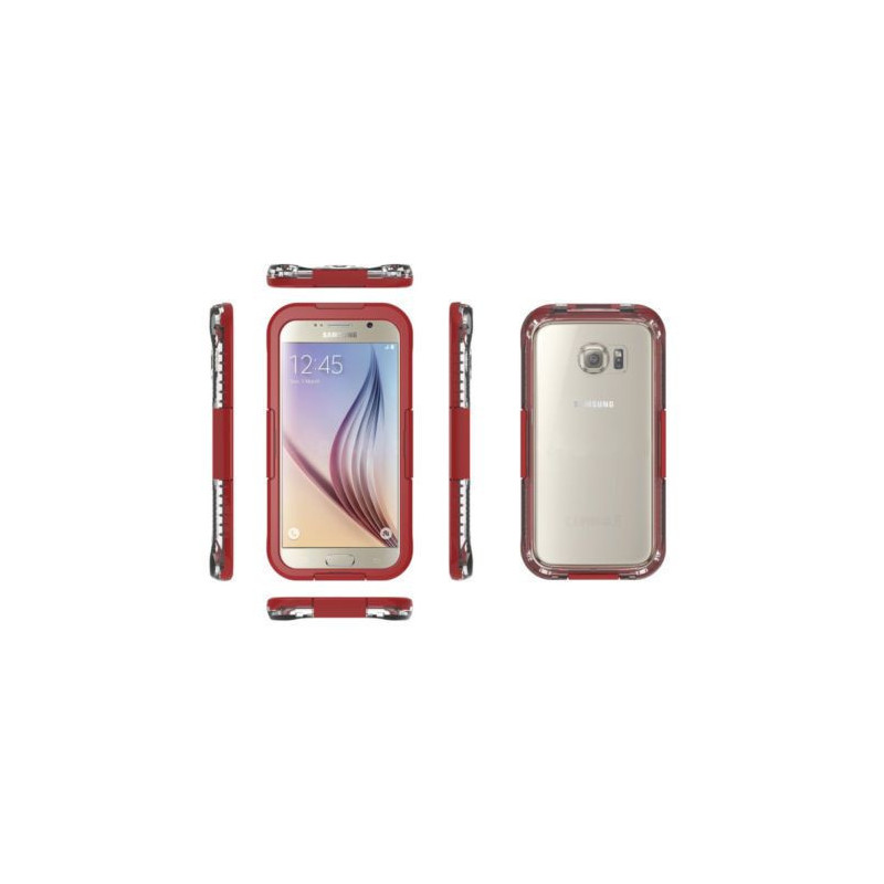 Samsung G920 Galaxy S6 piros vízálló tok Samsung G920 Galaxy S6 piros vízálló tok