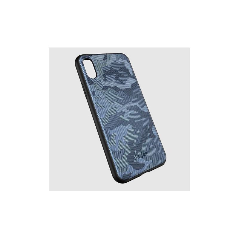 Dotfes G07 iPhone X XS (5,8") kék terepmintás prémium hátlap tok Dotfes G07 iPhone X XS (5,8") kék terepmintás prémium hátlap tok