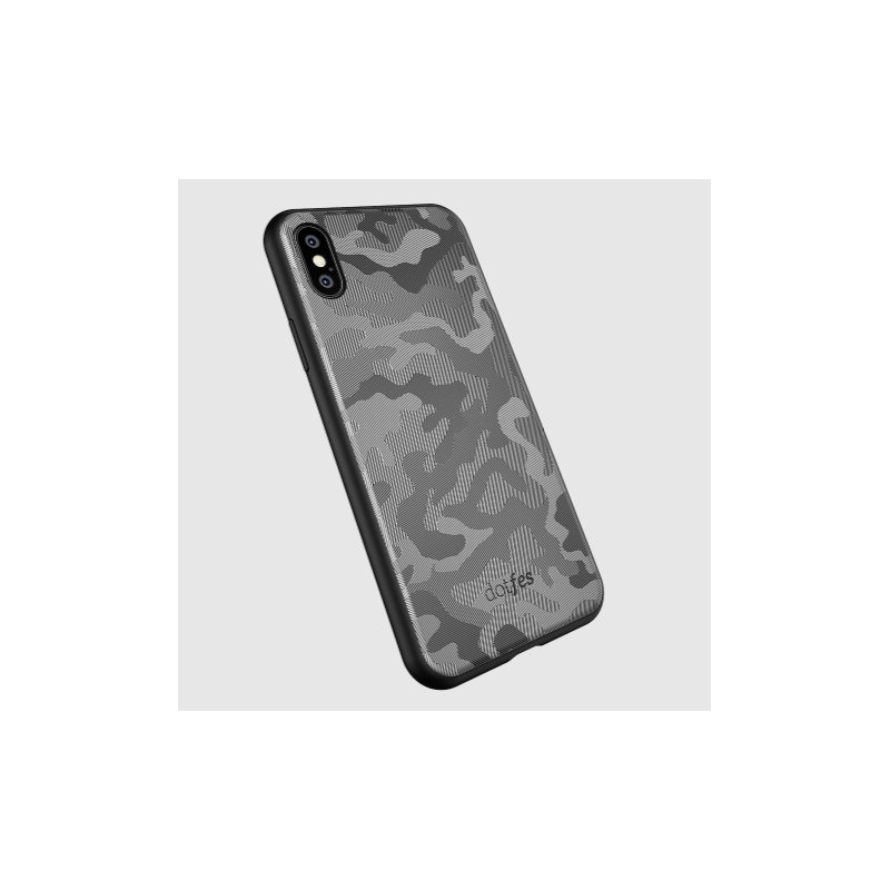 Dotfes G07 iPhone X XS (5,8") szürke terepmintás prémium hátlap tok Dotfes G07 iPhone X XS (5,8") szürke terepmintás prémium hátlap tok