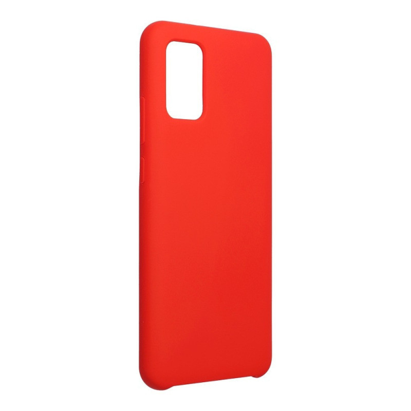 Samsung Galaxy A03s szilikon tok, matt, velúr belső, piros, SM-A037, Forcell Silicone Samsung Galaxy A03s szilikon tok, matt, velúr belső, piros, SM-A037, Forcell Silicone