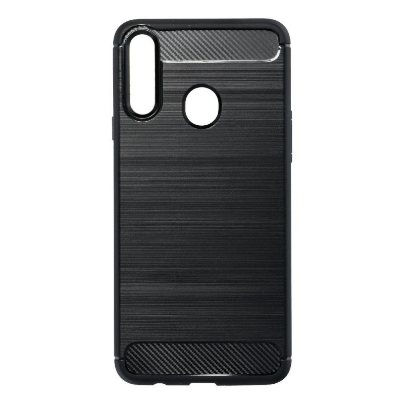 Samsung Galaxy A20s szilikon tok, fekete, SM-A207, Carbon fiber Samsung Galaxy A20s szilikon tok, fekete, SM-A207, Carbon fiber