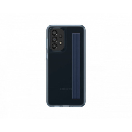 Samsung Galaxy A33 5G gyári Slim Trap szilikon tok, szíjjal, TPU, fekete, SM-A336, EF-XA336CBEGWW
