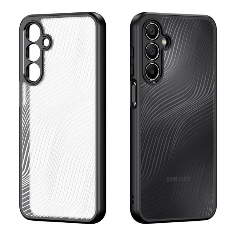 Samsung Galaxy A36 hátlap tok, telefon tok, átlátszó / fekete, PC/TPU, kamera védelemmel, SM-A366, Dux Ducis Aimo Samsung Galaxy A36 hátlap tok, telefon tok, átlátszó / fekete, PC/TPU, kamera védelemmel, SM-A366, Dux Ducis Aimo