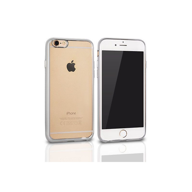 Samsung Galaxy J1 2016 szilikon tok, átlátszó / ezüst, SM-J120, színes keretes Samsung Galaxy J1 2016 szilikon tok, átlátszó / ezüst, SM-J120, színes keretes