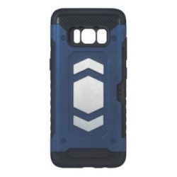 Samsung Galaxy J6 Plus ütésálló hátlap tok, mágneses, sötétkék, SM-J610, Defender Magnetic