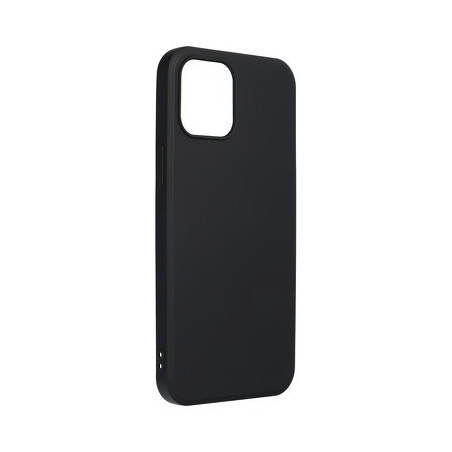 Samsung Galaxy S21 Plus szilikon tok, hátlap tok, fekete, matt, velúr belső, SM-G996, Forcell Silicone Lite
