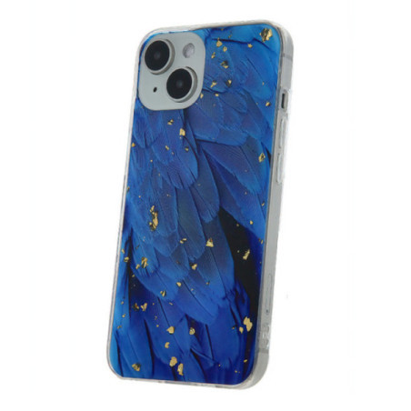 Samsung Galaxy S23 FE hátlap tok, TPU tok, SM-S711, Gold Glam Blue