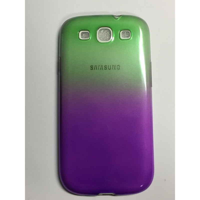 Samsung I9300 I9301 I9305 Galaxy S3/S3 Neo/S3 LTE zöld és lila színű 0.3mm ultra vékony szilikon tok Samsung I9300 I9301 I9305 Galaxy S3/S3 Neo/S3 LTE zöld és lila színű 0.3mm ultra vékony szilikon tok