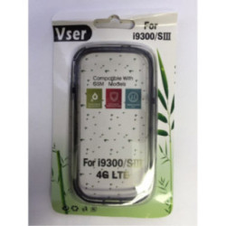 Samsung I9300 I9305 I9301 Galaxy S3 S3 LTE S3 Neo piros szilikon keretes hybrid tok