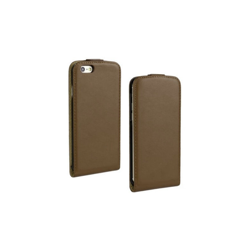 Samsung I9500 I9505 I9506 I9515 Galaxy S4 barna szilikon keretes vékony flip tok Samsung I9500 I9505 I9506 I9515 Galaxy S4 barna szilikon keretes vékony flip tok