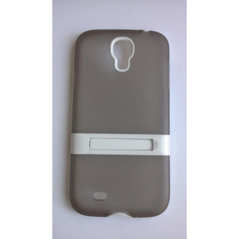 Samsung i9500 i9505 i9506 i9515 Galaxy S4 szürke-fehér kitámasztható hátlap tok Samsung i9500 i9505 i9506 i9515 Galaxy S4 szürke-fehér kitámasztható hátlap tok