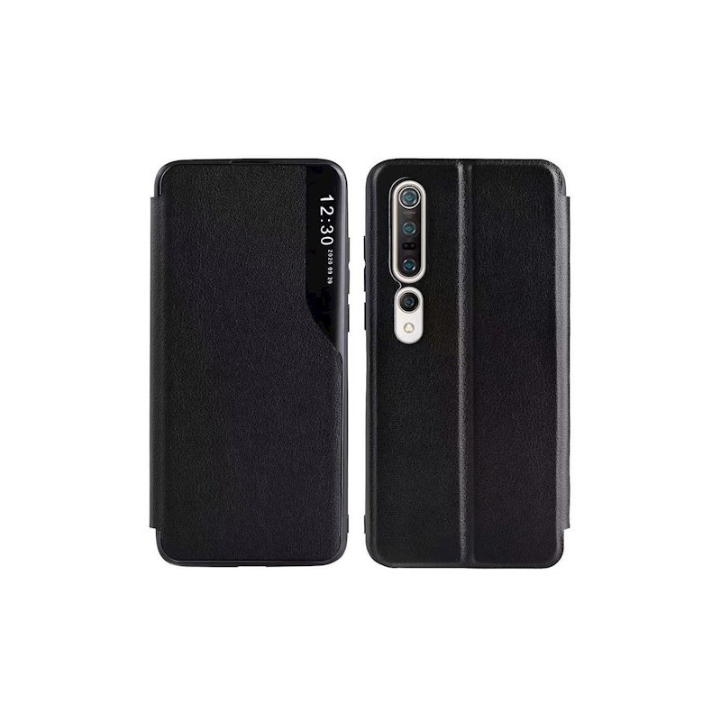 Smart view TPU Xiaomi Redmi Note 10 / Note 10S fekete okos könyvtok Smart view TPU Xiaomi Redmi Note 10 / Note 10S fekete okos könyvtok
