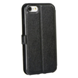 HTC Desire 620 fekete szilikon keretes könyvtok