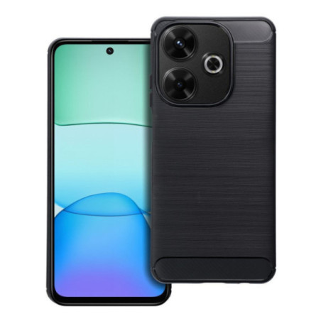 Xiaomi Redmi 15 szilikon tok, fekete, Carbon fiber