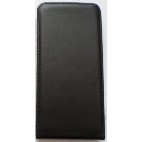 Huawei G510 fekete 4 ponton rögzítő keretes Vertical slim flip tok