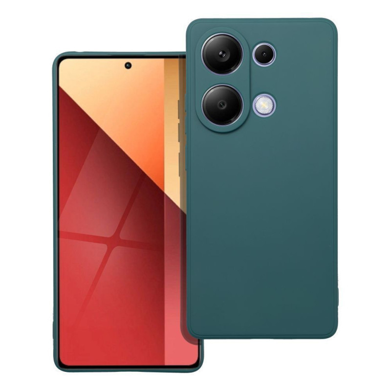 Xiaomi Redmi Note 13 Pro 4G szilikon tok, hátlap tok, zöld, matt Xiaomi Redmi Note 13 Pro 4G szilikon tok, hátlap tok, zöld, matt