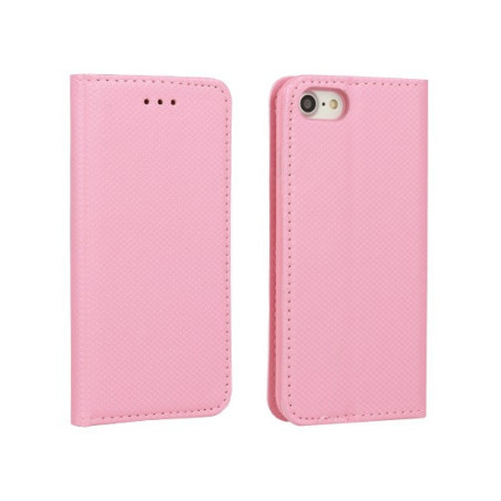 Huawei Mate 20 telefon tok, könyvtok, oldalra nyíló tok, mágnesesen záródó, rózsaszín