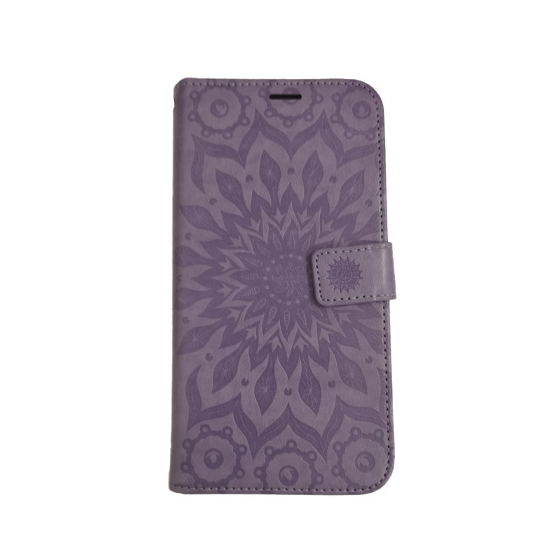 Xiaomi Redmi Note 14 5G telefon tok, könyvtok, oldalra nyíló tok, mágnesesen záródó, lila, mandala, Mezzo Xiaomi Redmi Note 14 5G telefon tok, könyvtok, oldalra nyíló tok, mágnesesen záródó, lila, mandala, Mezzo