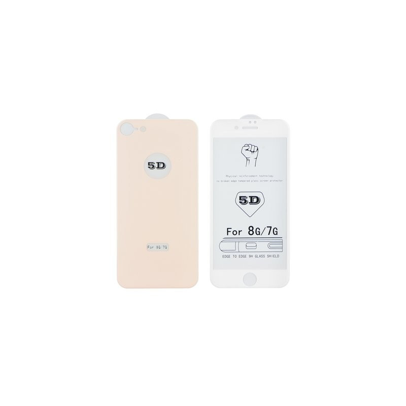 Full glue iPhone 8 (4,7") rose gold hajlított 5D előlapi + hátlapi üvegfólia Full glue iPhone 8 (4,7") rose gold hajlított 5D előlapi + hátlapi üvegfólia