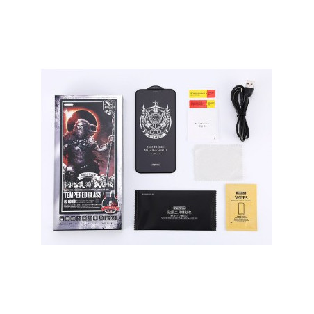 iPhone 7 Plus / 8 Plus (5,5") előlapi üvegfólia, 3D, fekete / matt, Remax GL-36