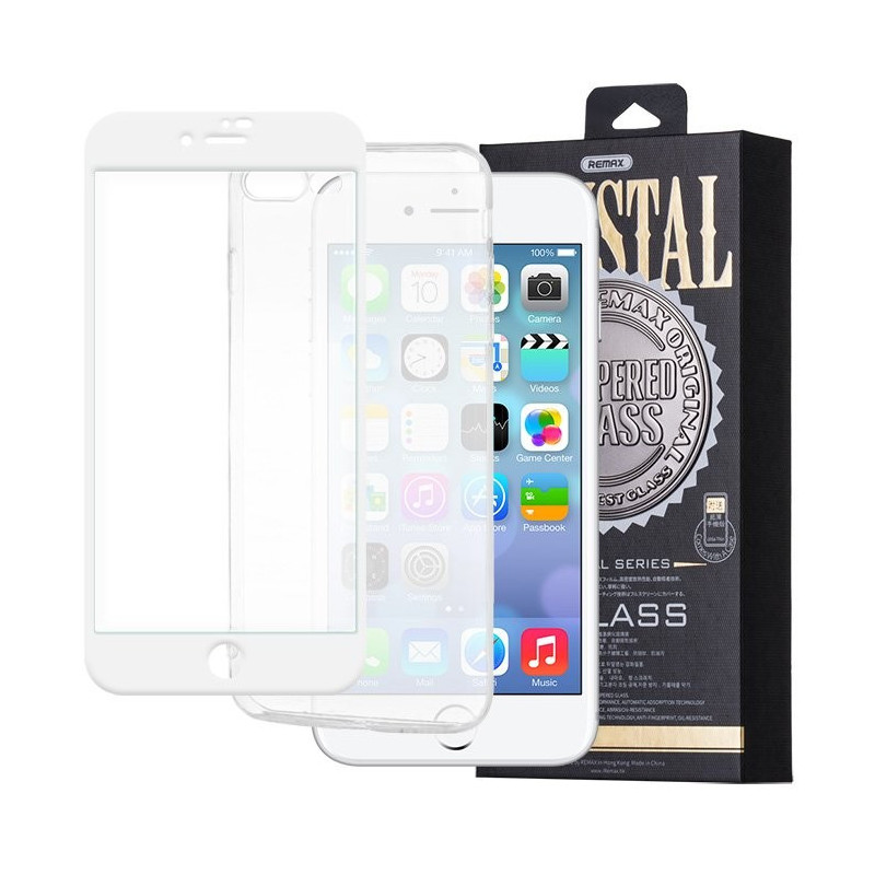 iPhone X / XS / 11 Pro (5,8") előlapi üvegfólia, 3D PET, fehér, Remax GL-08 iPhone X / XS / 11 Pro (5,8") előlapi üvegfólia, 3D PET, fehér, Remax GL-08