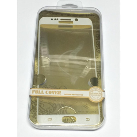 Samsung G928F Galaxy S6 Edge+ hajlított fehér 0,3mm előlapi üvegfólia