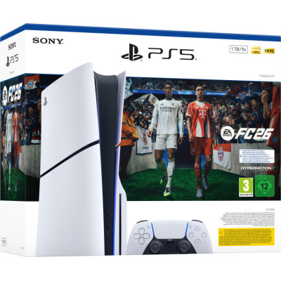 Új Bontatlan SONY PlayStation 5 konzol 1 TB - EA SPORTS FC 26 csomag 2 Év gari (Lemezes változat)