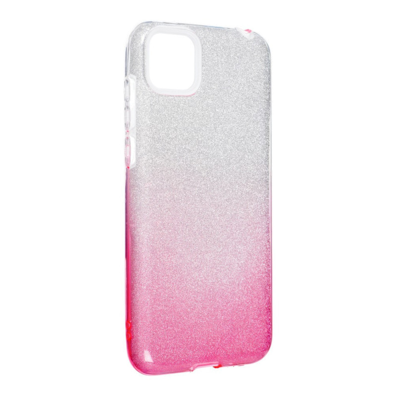 Huawei Y5P szilikon tok, csillámos, hátlap tok, pink-ezüst, Shining Huawei Y5P szilikon tok, csillámos, hátlap tok, pink-ezüst, Shining